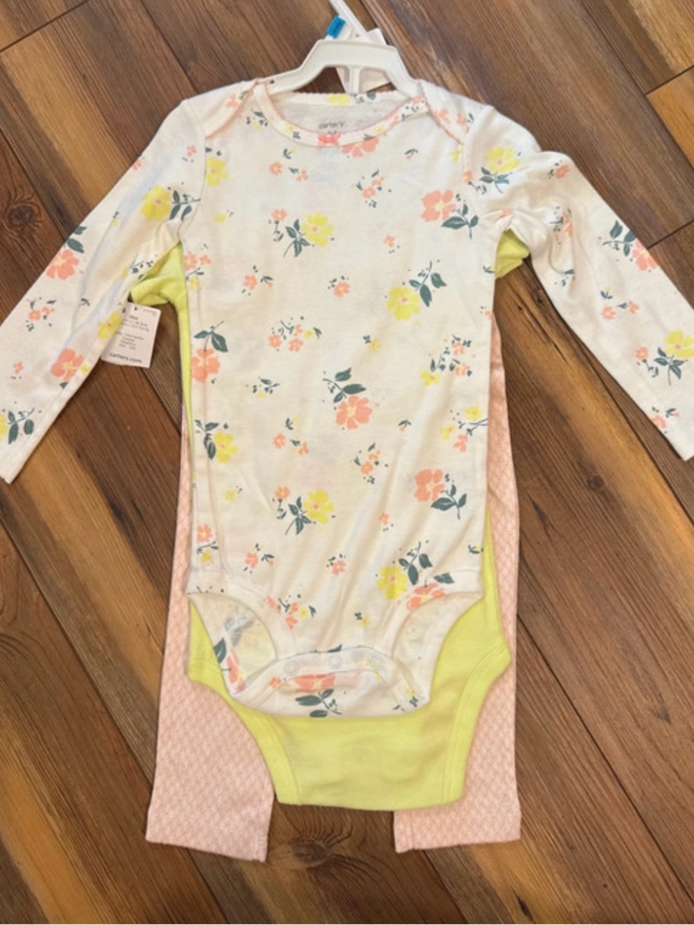 Size 24 month Carters baby girls floral & butterfly set NWT